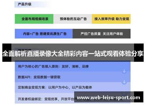 全面解析直播录像大全精彩内容一站式观看体验分享